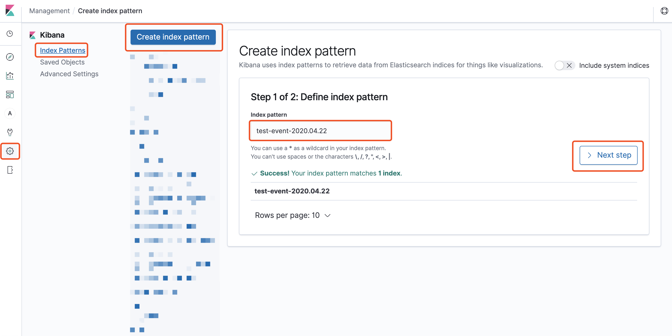 Create Index Patterns 01