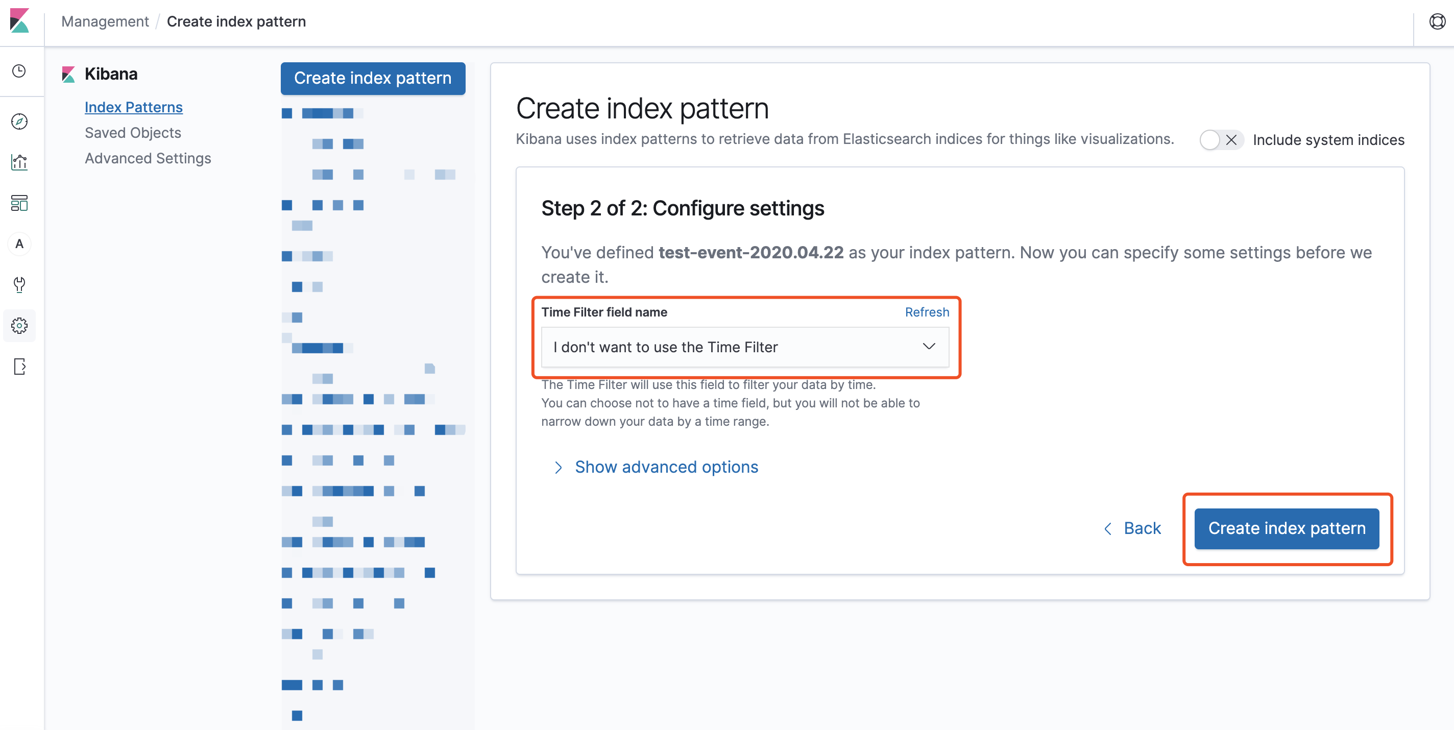 Create Index Patterns 02